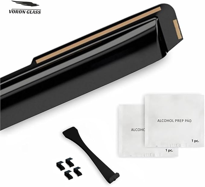 Voron Glass in-Channel Extra Durable Rain Guards for Trucks Chevrolet (Chevy) Silverado/GMC Sierra 2014-2018 Crew Cab, Window Deflectors, Vent Window Visors, 4 Pieces - 220009