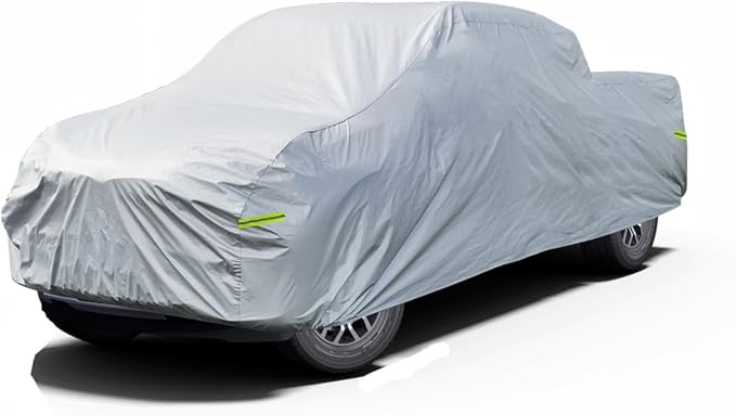 Truck Cover Waterproof Custom Fit Chevrolet Silverado Extended 6.5' Bed (1998-2014), 6 Layers Heavyweight Pickup Car Cover Outdoor Indoor Sun UV Rain Snow Wind Protection.