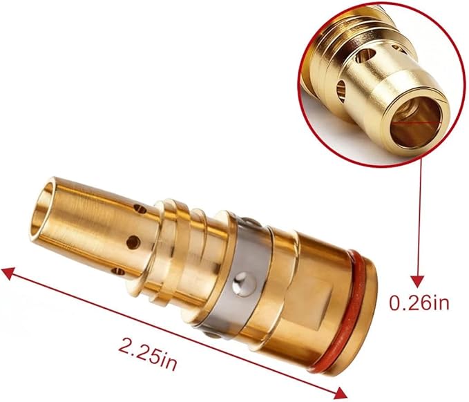 5-PK Gas Diffuser D-MA250 Replacement for Miller AccuLock MDX-250 AccuLock S Mig Guns Millermatic 212,235,250,251,252,255 Mig Welder
