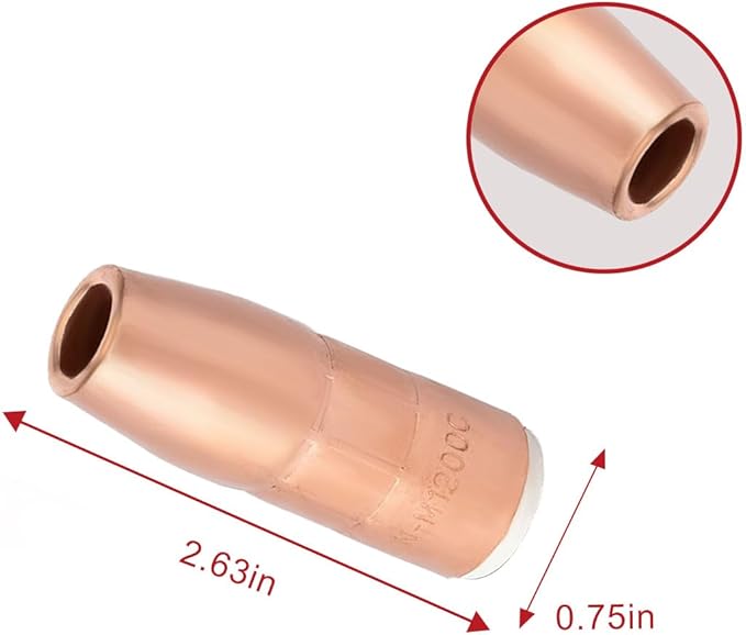 Nozzle For N-M1200C 1/2" Flush AccuLock MDX Fits Miller MDX-250 MDX250 EZ-Select MIG Welding Guns Part 5-PK