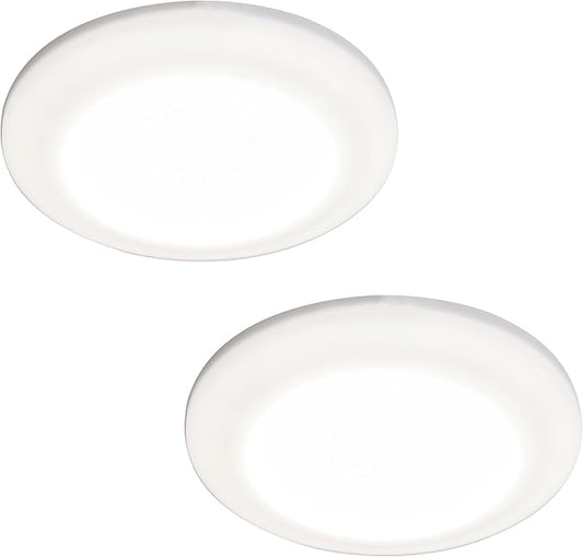 Facon 4.5" LED RV Puck Light Surface Mount - 2Pack, SY-SM45 12V RV Dome Light with Switch, 370LM Daylight White (6000K), Ideal for RVs, Motorhomes, Campers, Marine Vehicles