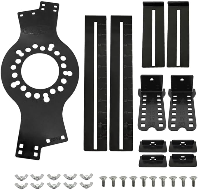 Wheel Fitment Tool, 14"-22" Wheel Fitment Simulator Tire/Rim Fit Size Measuring Mockup Tools, 5-Lug Wheel Bolt Pattern Simulator Wheel Offset Measuring Tool for Car