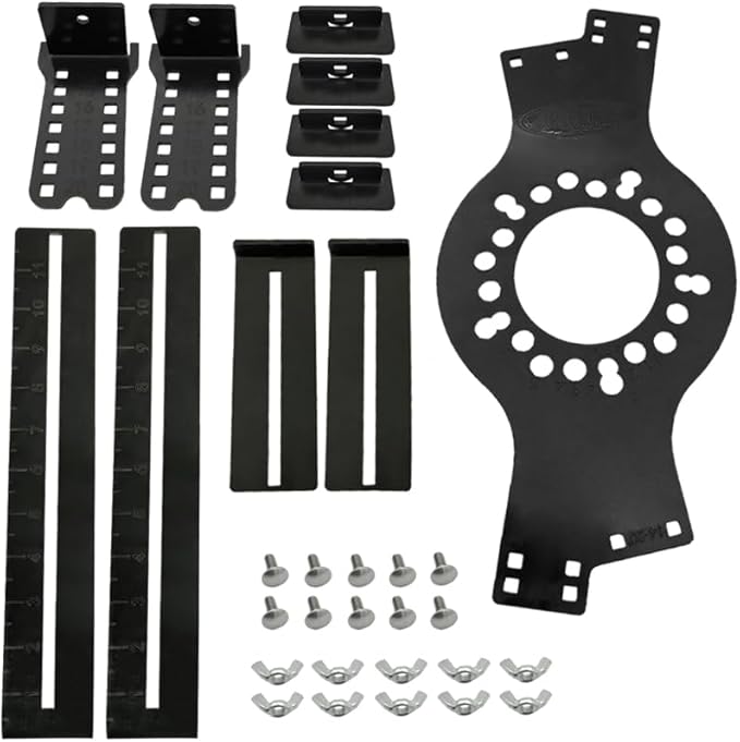 Wheel Fitment Tool, 14"-22" Wheel Fitment Simulator Tire/Rim Fit Size Measuring Mockup Tools, 5-Lug Wheel Bolt Pattern Simulator Wheel Offset Measuring Tool for Car