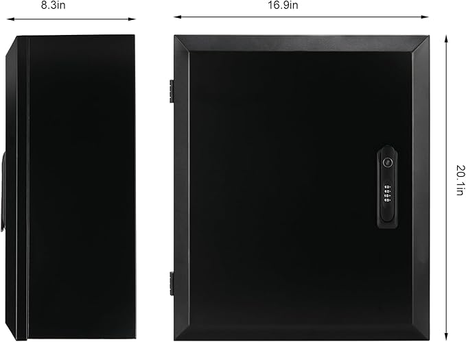 Ev Charger Protection Box,Compatible with Most Electric Vehicle Chargers Cable Cord Holder Lock Cover Outdoor Rainproof, Snowproof, Dustproof, Theftproof, Rustproof