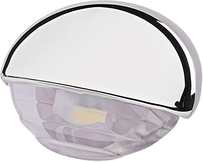 SEAFLO 04 Series LED Oblong Courtesy Light – Multi-Color, 12V, 0.2W, IP67, Flush Mount Step/Deck Accent Light for Boats RVs Caravans, Durable PC Housing, 1.78” x 1.25” x 0.81”, 4-Year Warranty