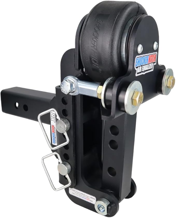 Shocker Air Equalizer & Sway Control Round Bar WD Hitch, Fits 2-1/2" Hitch 5" Rise 2" Drop