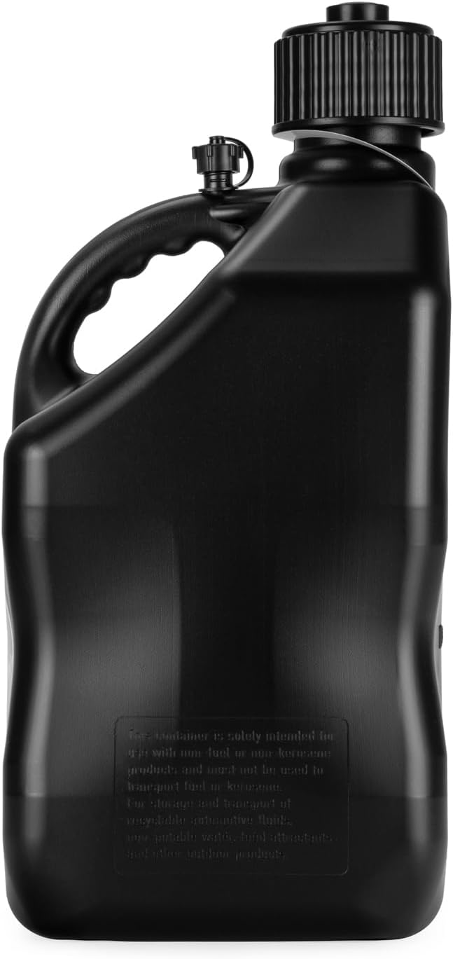 VP Racing 3582-CA, 5.5-Gallon Square Motorsport Jug Black (3 Pack), w/Battery Powered Fluid Transfer Pump (1 Pack)