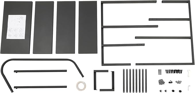 4 Step RV Stairs, Hot Tub Steps, Outdoor Spa Step Ladder with Handrail, Portable Wheel Stair W/Reflective Strips for Travel Trailer, Motor Home, Camper and Porch