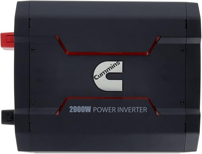 Cummins 2000 Watts Inverter Modified Sine Wave Truck Inverter 12 Volts to 110 Volts Four AC Outlets Two USB Ports (Plus Full Cable Kit) - CMN2000W - Inverters for Vehicles, Van Life, Camping