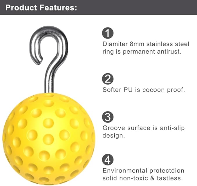 SELEWARE Non-Slip Pull Up Power Balls, Rock Climbing Grips for Strength Training, Forearm and Hand Exerciser for Chin Up Bar, Kettlebell, Barbell, Resistance Band Handles, Home Gym Workout Equipment