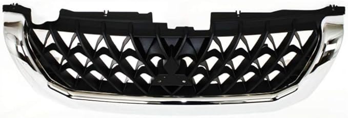 For Mitsubishi Montero Sport Grille Assembly 2000 2001 Chrome Shell/Painted Black Insert | Plastic | MI1200227 | MR478595