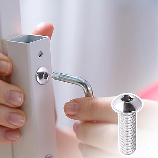 1/4-20 x 2-3/4" Button Head Socket Cap Bolts Screws, 304 Stainless Steel 18-8, Allen Hex Drive, Bright Finish, Fully Machine Thread, Pack of 10