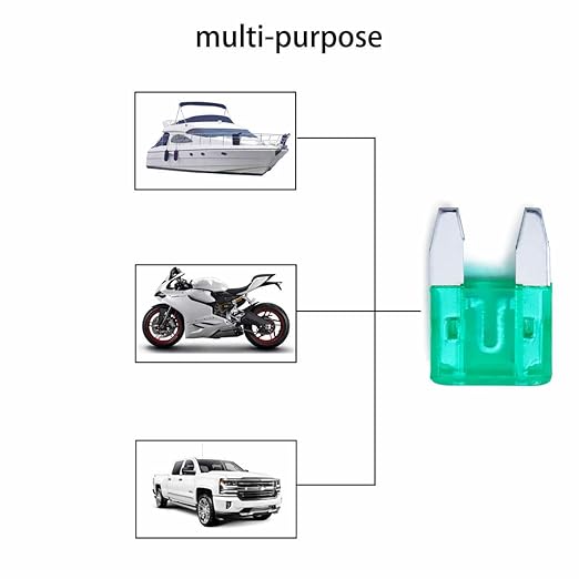 100 Pack Auto Fuses 30 AMP APM/ATM 32V Mini Blade Style Fuses 30A Short Circuit Protection Car Fuse (30 AMP)