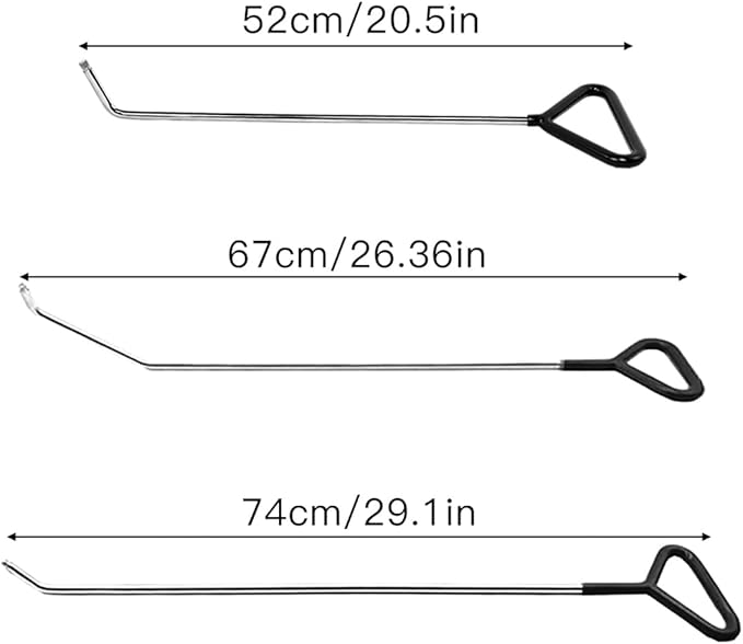 LadyRosian Car Dent Repair Rods Stainless Steel Tools Paintless Dent Repair Kits with Accessory for Car Dents Hail Damage Removal Set