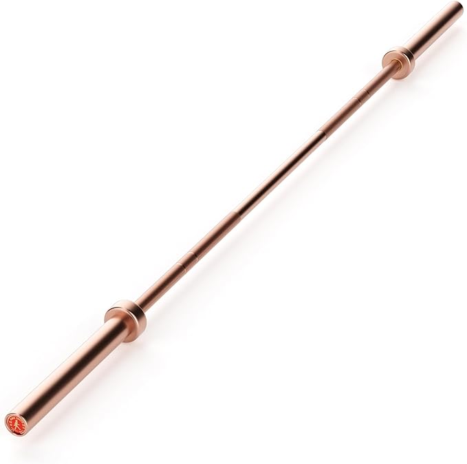 7FT Olympic Barbell, 1500LB Capacity Weight Bar with Knurled Grip, Fits 2” Plates, Straight Bar for Powerlifting, Weightlifting & Bench Press