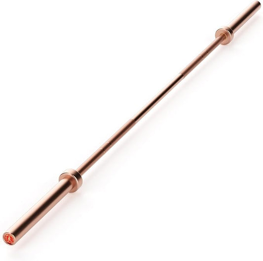 7FT Olympic Barbell, 1500LB Capacity Weight Bar with Knurled Grip, Fits 2” Plates, Straight Bar for Powerlifting, Weightlifting & Bench Press