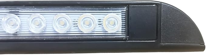 20 Inch RV LED Awning Porch Light Fixture, Down Angle Flood Beam Exterior Lights 6000K Cool White Low Current Draw 12V/24V DC, Plastic Housing Black Finish, for Camper Truck Trailer, 2 Pack