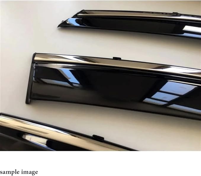 for Honda CR-V 2012 2013 2014 2015 2016 2017 2018 Wind Deflector Car Side Window Visor Vent Shade Rain Guard Chromium-Plated Frame Bright Black 4pcs