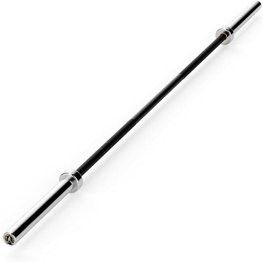 7FT Olympic Barbell, 1500LB Capacity Weight Bar with Knurled Grip, Fits 2” Plates, Straight Bar for Powerlifting, Weightlifting & Bench Press
