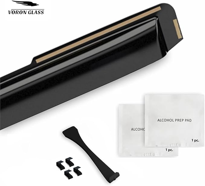 Voron Glass in-Channel Extra Durable Rain Guards for Toyota Grand Highlander 2024-2026, Window Deflectors, Vent Window Visors, 4 Pieces - 200611