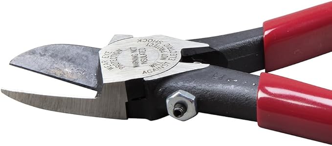 Klein Tools D227-7C Pliers, Adjustable Diagonal Cutting Pliers with Spring Loaded Flush Cutting Knives, Special Use Plastic Cutters