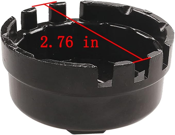 HiSport Oil Filter Wrench Replacement for Toyota, Lexus, RAV4, Camry, Tundra, Highlander, Sienna and More-Cup Style Oil Filter Cap Removal Socket Tool for 2.5-5.7L Engine with 64mm Housing