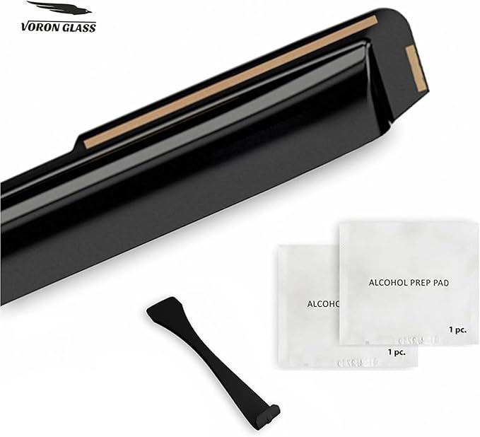 Voron Glass in-Channel Extra Durable Rain Guards for Trucks Chevrolet (Chevy) Silverado/GMC Sierra 1500 2019-2026 Double Cab, Window Deflectors, Vent Window Visors, 4 Pieces - 230091