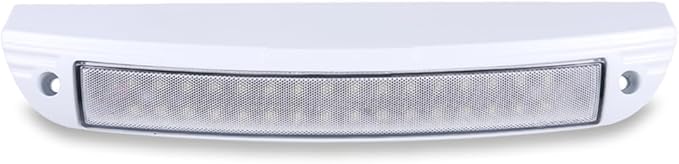 12.3 Inch RV LED Exterior Light Fixture, 6000K Cool White Flood Beam LED Porch Outdoor Utility Light, 12V/24V DC Work Scene Lighting for Truck/Camper/Boat/Trailer, White Finish, 1-Pack