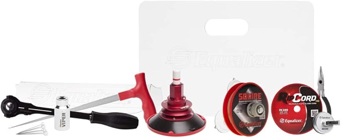 Equalizer Industries Equalizer Viper Deluxe Kit, Windshield Cord and Wire Cut Out Removal Tool, Car Quarter Glass Removal.
