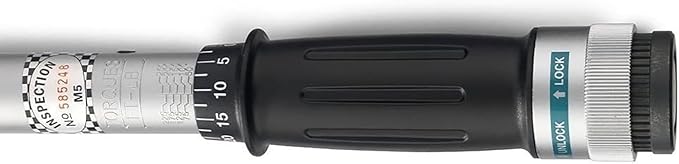 Neiko PRO 03709B 1/2-Inch-Drive Torque Wrench, 25-Inch Adjustable Click Torque Wrench, Made with Chrome Vanadium CrV Steel, SAE