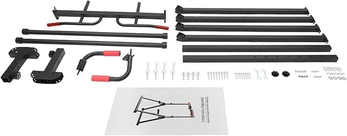 Triangular Pull Up Station, Foldable Multi-Function Pull Up Bar for Home Gym Strength Training, Adjustable Height 5.74-7.55ft, Support 440 Lbs