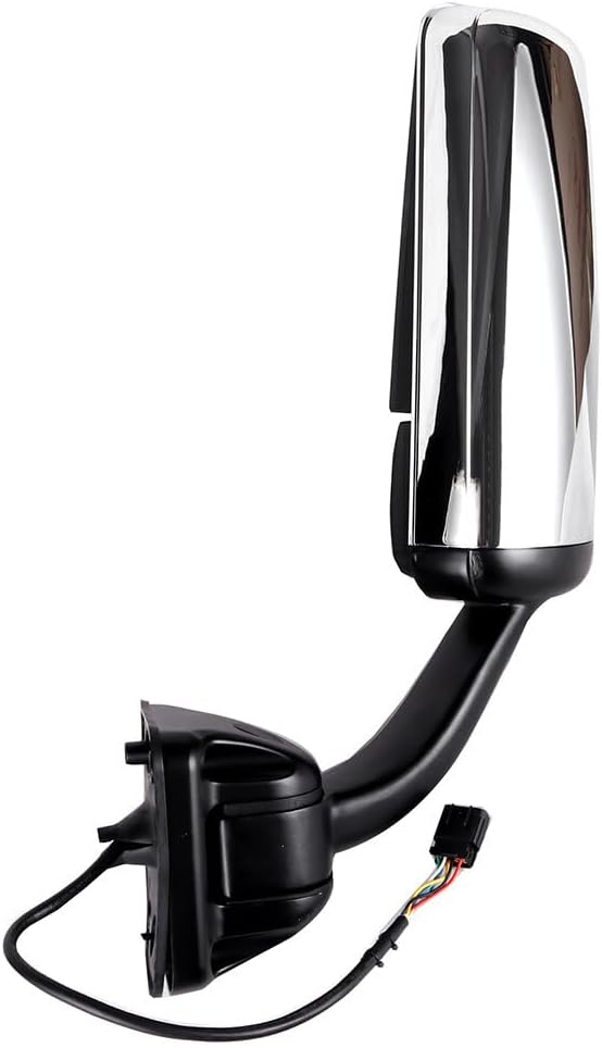 SCITOO Truck Hood Mirrors A Pair(Left Right Side Tow Mirrors) Side Tow mirrors compatible with 2008-2016 for Freightliner for Cascadia Truck with Chrome Housing