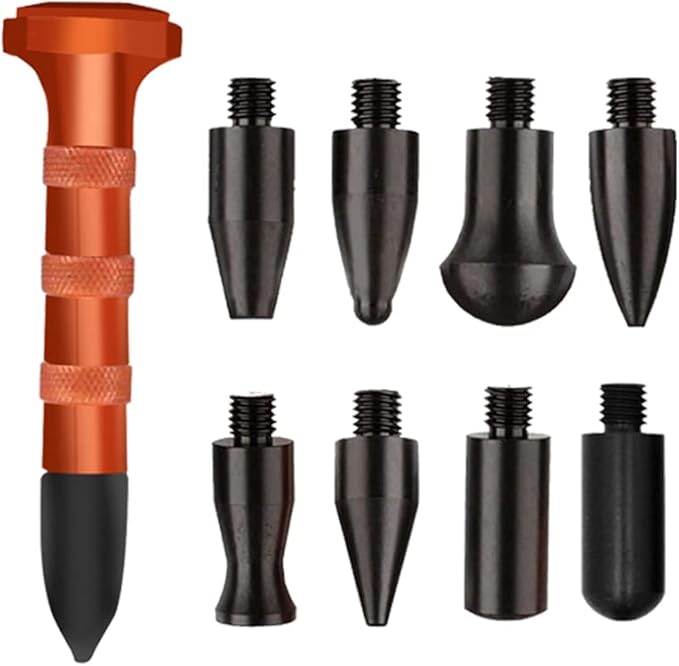 PDR Kit, Complete Dent Removal Tools Set with Rods for Hail Damage, Door Dings, Auto Body Repair