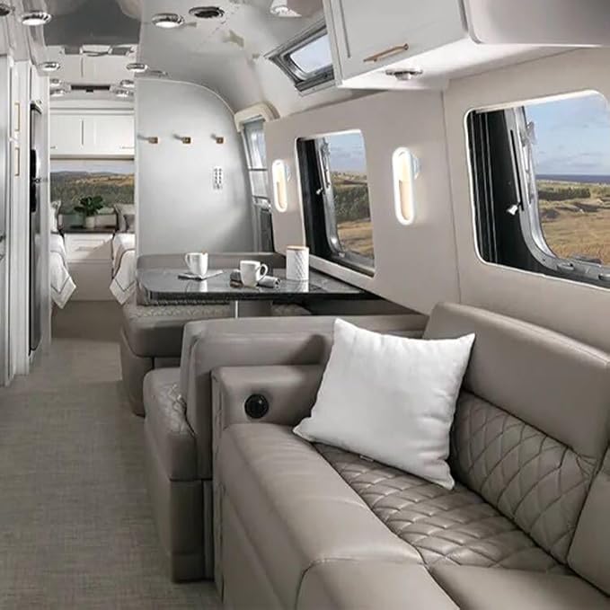 12V LED RV Vanity Sconce with Switch - 9W 480LM Decorative Bedside Reading Light for RV, Motorhome, Camper, Trailer, Boat & Tiny Home - 3500K Warm White