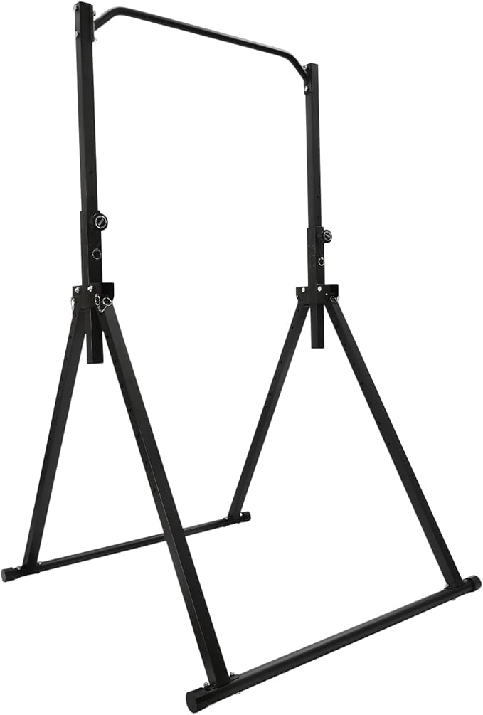 440lbs Foldable Pull Up Station, Height Adjustable Pull Up Bar for Home Gym, Multi-Function Workout Training Equipment