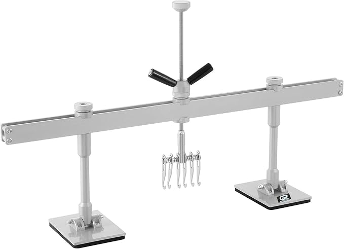 Car Dent Bar Hand Puller Pull Lever Pulling Kit Removal Hammer Repair Auto Body Tool (Silvery)