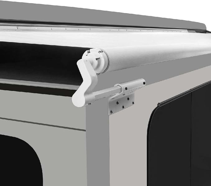 Suncode Slide Topper Awning White RV Slide Out Awning Slide Out Protection Modular Designed for RVs,Travel Trailers,5th Wheels,and Motorhomes 6'1"(5'7"Fabric)