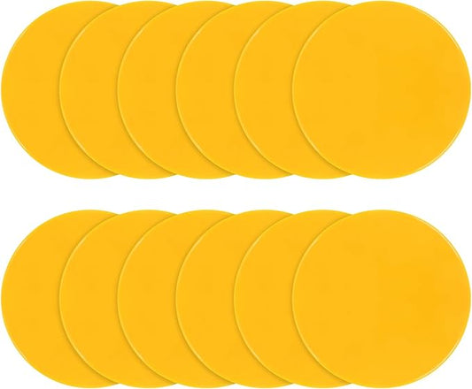 Spot Markers Rubber Floor Dots 9inch Non Slip Agility Dots Flat Cones for Kids Sports Soccer Basketball Training, Gym Training, Preschool Kindergarten Classroom
