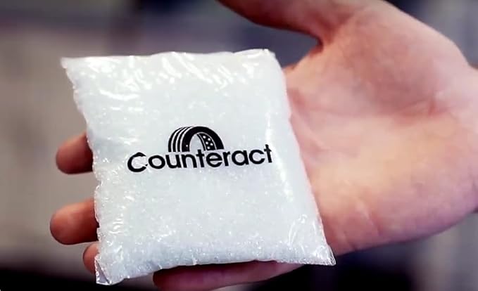 Counteract DIYK-20 Do It Yourself Tire/Wheel Balancing Beads Kit - Off -Road, Medium/Heavy Duty Truck Tires, (4) 20oz DIY Bead Bags, (4) Valve Caps and Cores, (1) Core Remover, Injector Bottle