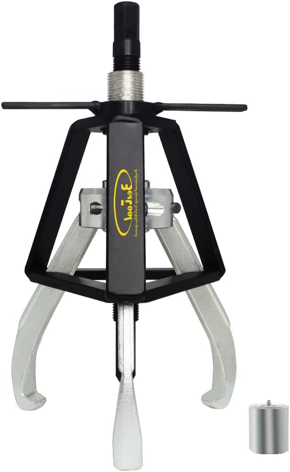 BESTOOL 3 Jaw Gear Puller,10 Ton Pulley Puller Tool, Removal Tool for Gears, Pulley and Flywheel