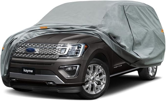 Kayme Heavy Duty SUV Car Cover Custom Fit Ford Expedition SWB Waterproof All Weather for Automobiles, Full Exterior Covers Sun Rain UV Protection.（Deliver About 3-10 Days）