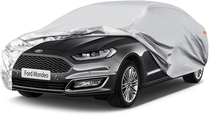 Waterproof Car Cover for Ford Mondeo, 5 Layers Compatible with Ford Mondeo All Weather, Snowproof Windproof Rain Ice Sun UV Protection