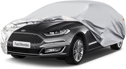 Waterproof Car Cover for Ford Mondeo, 5 Layers Compatible with Ford Mondeo All Weather, Snowproof Windproof Rain Ice Sun UV Protection