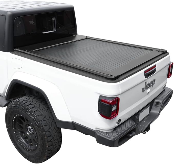 Syneticusa AR Automatic Retract Hard Tonneau Cover Fits 2020-2026 Jeep Gladiator 5ft Truck Bed Waterproof Accessories Retractable