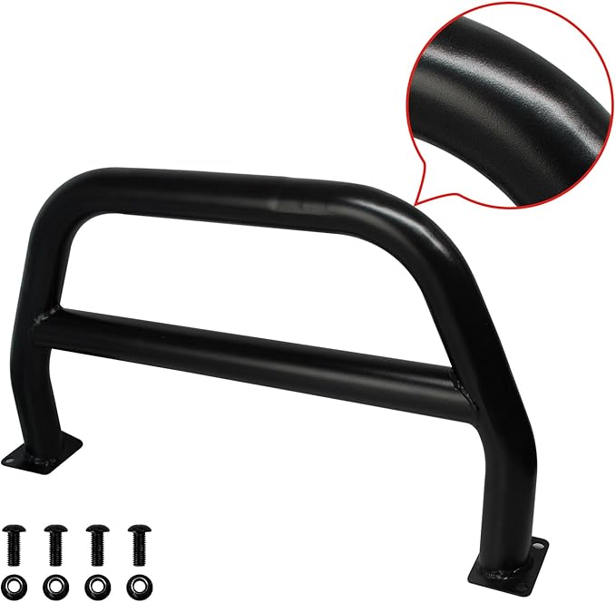 Front Steel Brush Guard Fits 2019-2023 for Jeep Gladiator JT & 2018-2023 for Jeep Wrangler JL JLU Rubicon Bumper Steel Bar Grille Brush Guard (high)