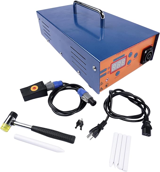 1380W PDR Induction Heater Machine Hot Box, 1.38KW Car Body Paintless Dent Repair Kit, 110V Magnetic Dent Removal Tool, for Auto Repair Shops