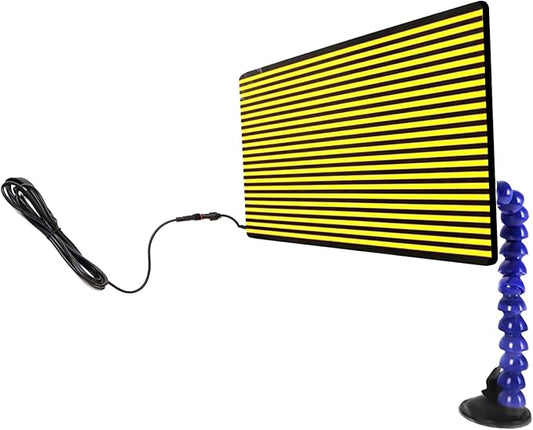 LED Stripe Line Board Paintless Dent Repair Tools Double Stripe USB Line Reflector Board with Adjustable Holder for Car Body dent Removal Testing Tool