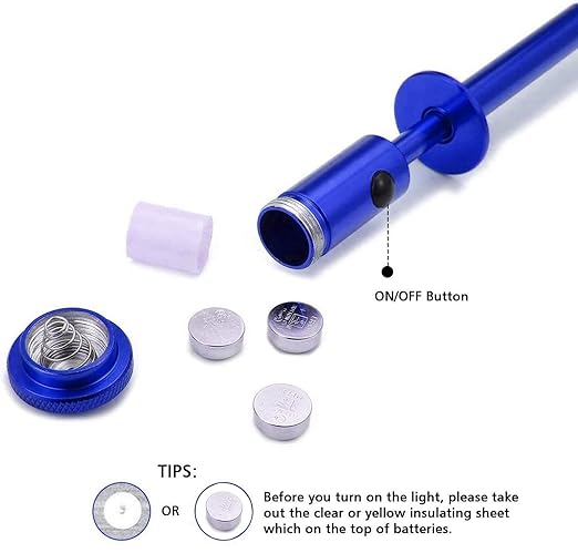 Claw Pickup Tool Flexible with Magnet,24", Magnetic Pickup Tool, 4-Claw,Grabber for Kids，Also The Surprise Gifts for Father, Boyfriend on Birthdays, Valentine's Day, Father's Day,Christmas (Blue)