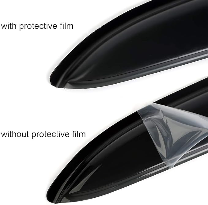 4pcs Original Shatterproof Rainproof Side Window Wind Deflectors for Outback 10-14,Tape-on Rain Guards Sets,Nice Looking Window Visors for Cars,Vent Deflector for 2010-2014 Outback 94484