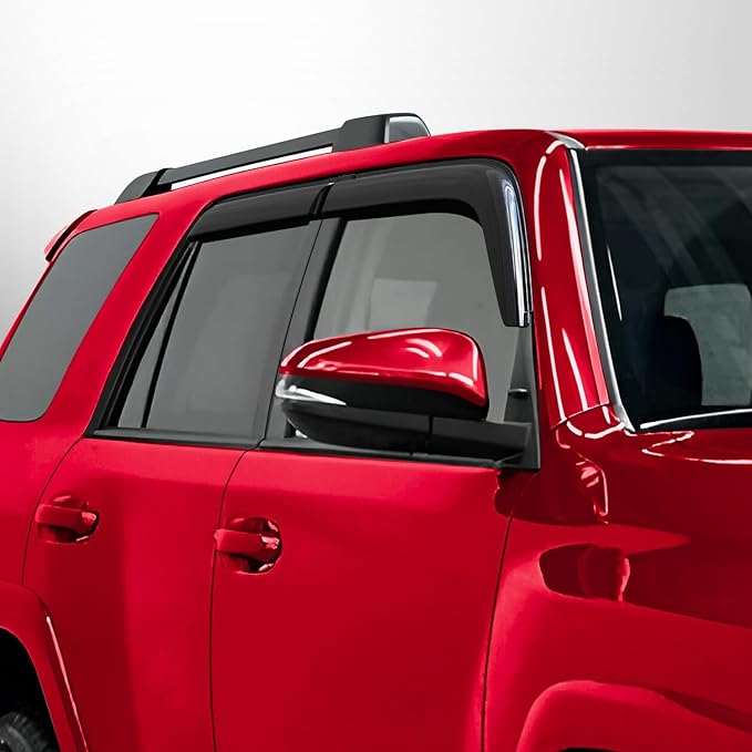 Voron Glass Tape-on Extra Durable Rain Guards for Toyota 4Runner 2010-2024, Window Deflectors, Vent Window Visors, 4 Pieces - 120122